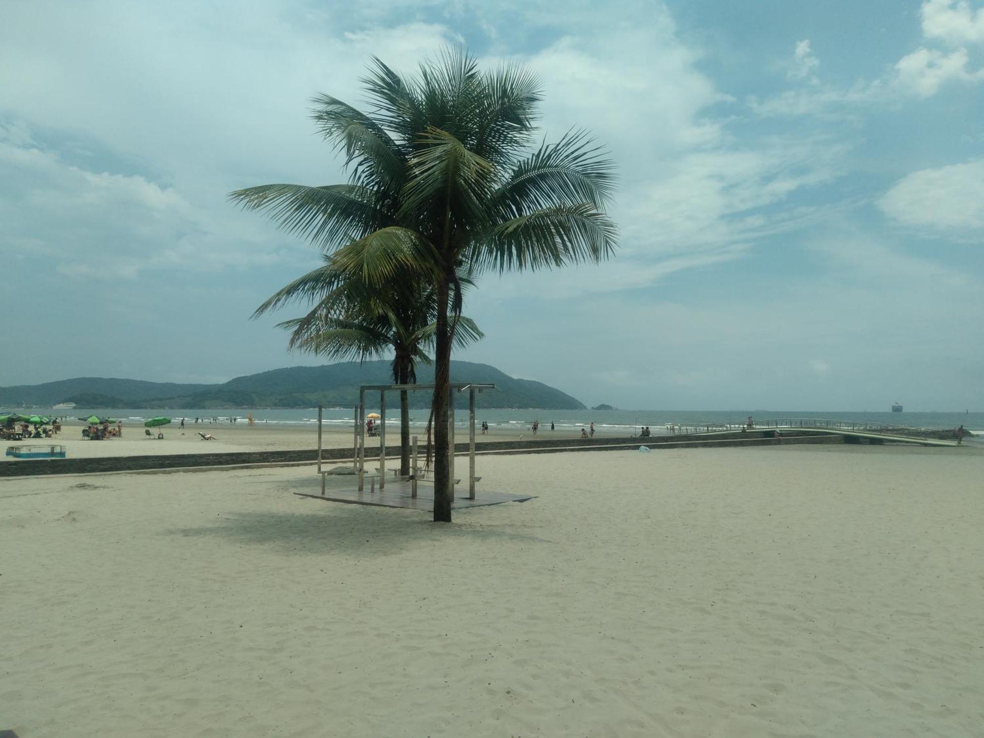 Varanda Mar - Estudio Em Santos Na Quadra Da Praia Экстерьер фото