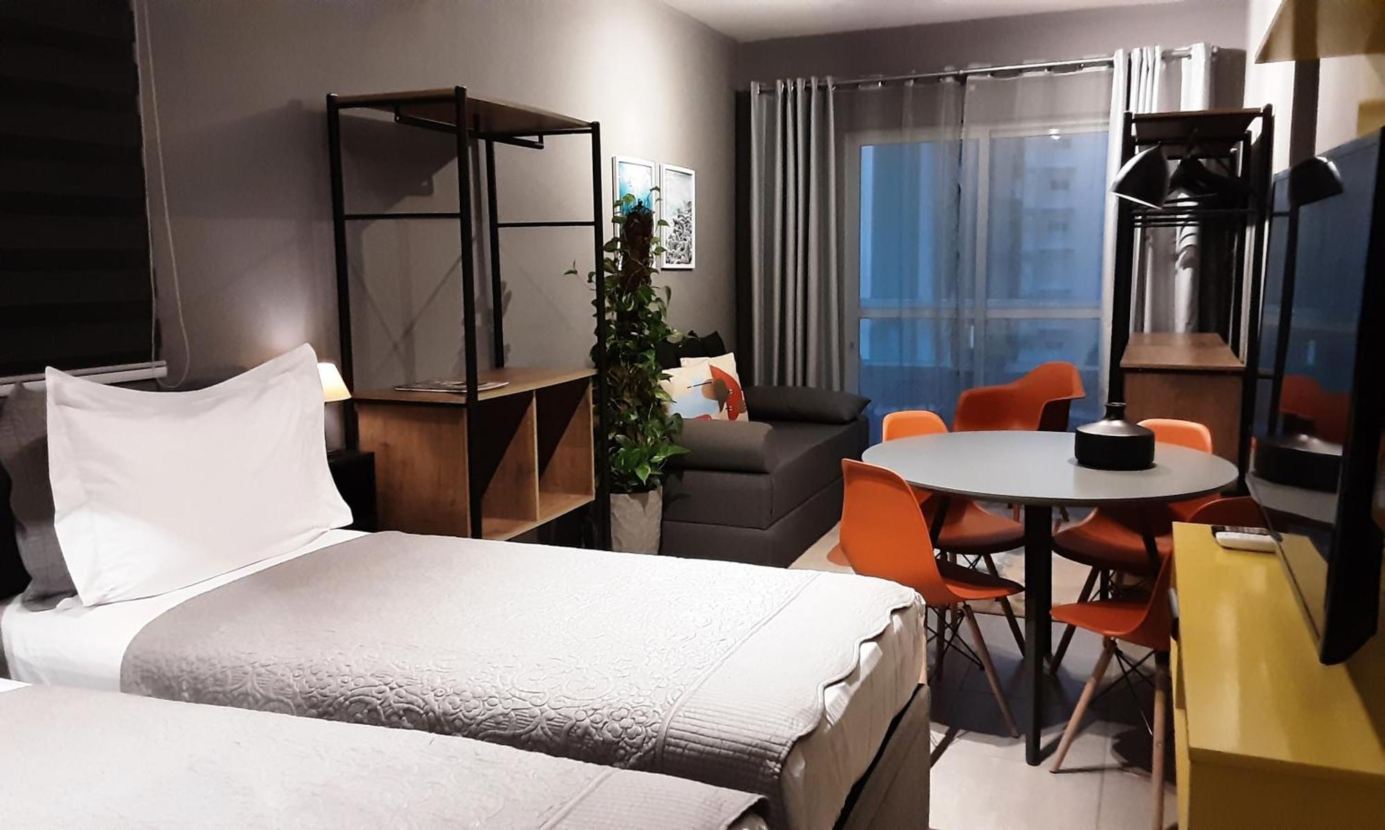 Varanda Mar - Estudio Em Santos Na Quadra Da Praia Экстерьер фото