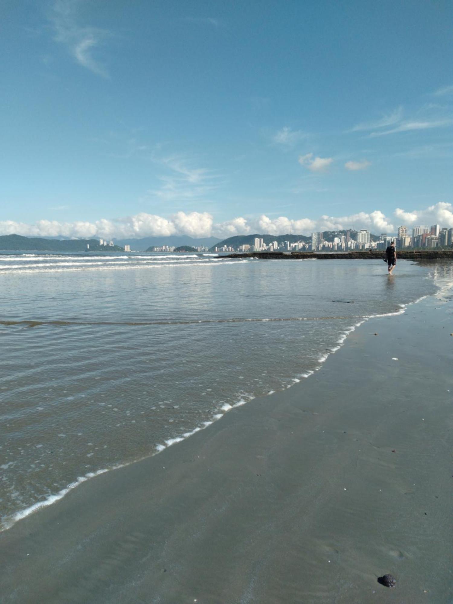 Varanda Mar - Estudio Em Santos Na Quadra Da Praia Экстерьер фото